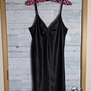 Morgan Taylor Intimates Black Lingerie Slip Dress Size Large